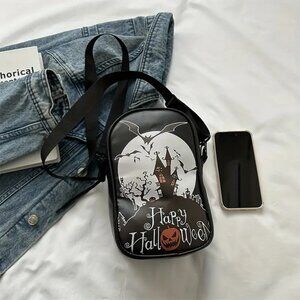 Haunted House BlackThemed Shoulder Bag NWT